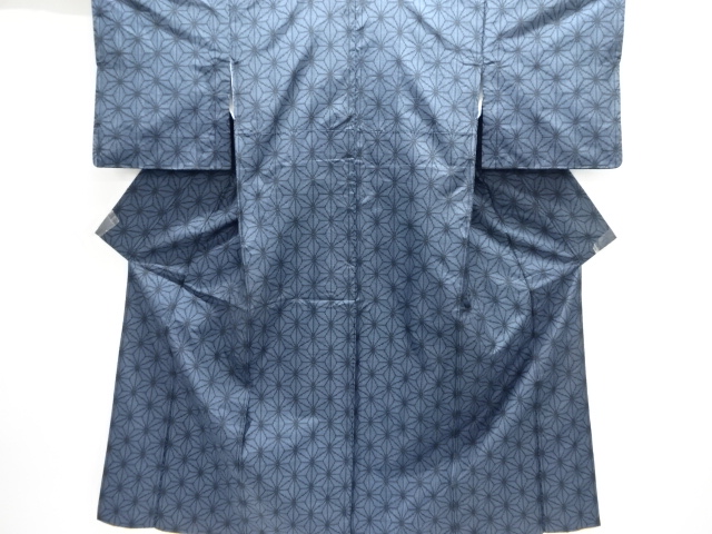 JAPANESE KIMONO / OSHIMA TSUMUGI / ENSEMBLE / WOVEN ASANOHA